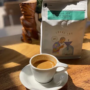 Enjoying my double shot