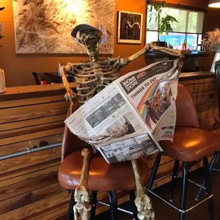 Bar greeter