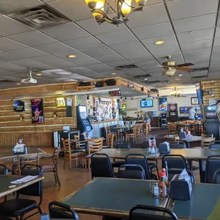 the inside of a restaurant