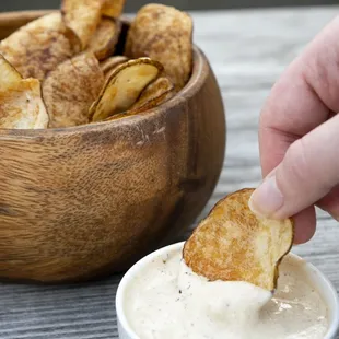 Chips &amp; Dip - housemade chips with signature French Onion Dip