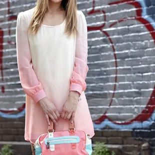dip dye dress/ uptown graffiti