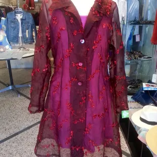 one of a kind silk jacket