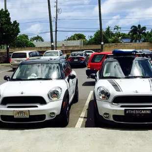 Parking is pretty tight up front!