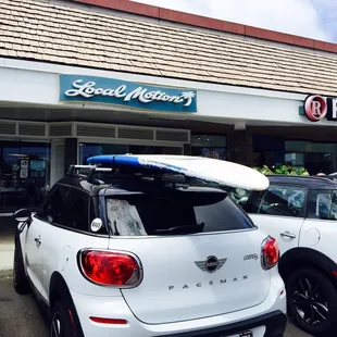 Uncanny seeing Beetlejuice&apos;s(My Paceman) 4 door twin next to me in front of the shop!