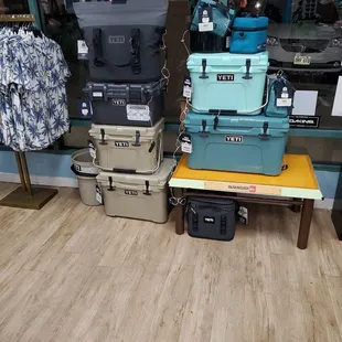 HUGE selection of Yeti coolers....WOW!