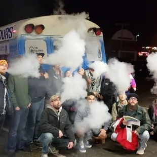Absolute Vape Lounge took the bus out on a shopping spree for a local family in need! Was a very cool night.