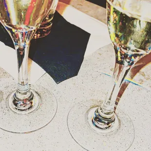 two glasses of wine