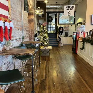 the interior of the restaurant