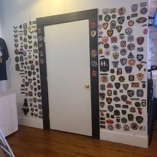 Patches from retired police, emt, fire departments, and military service members