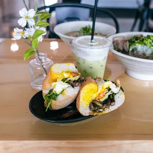 Grilled Pork Banh Mi w/Fried Egg