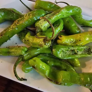Shishito Peppers for an appetizer.
