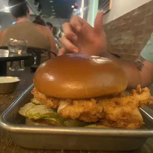 Pork Schnitzel Sandwich