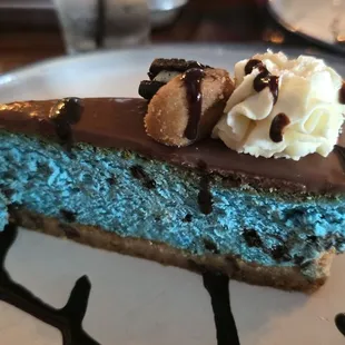 Cookie Monster cheesecake