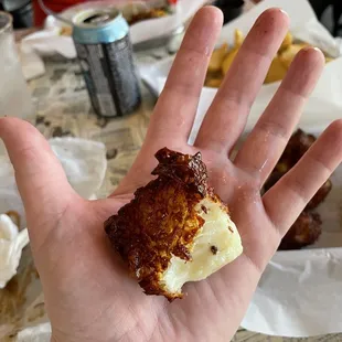 Fried Cheese - huge and delicious!