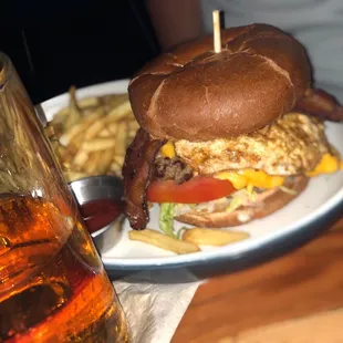 Burger + beer