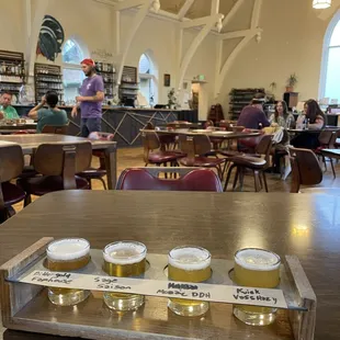 Flight of 4 (3-4oz?) at ~$10