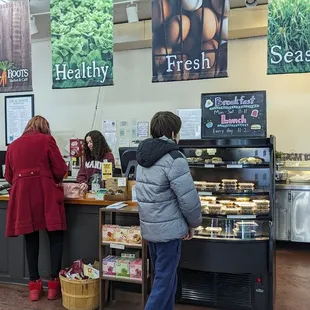customers at counter