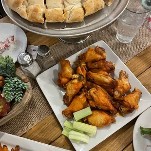 a variety of food on a table