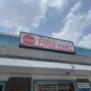 the front of a restaurant