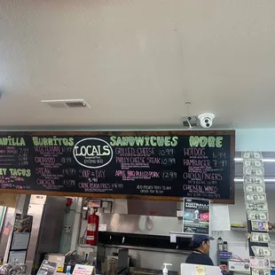 Menu board