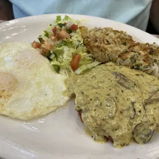 Southern Crispy Chicken & Eggs