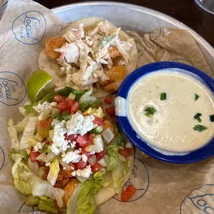 Spicy Shrimp and Buffalo Chicken w Queso