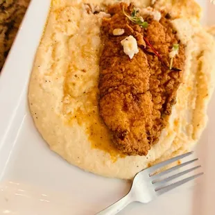 Catfish and grits