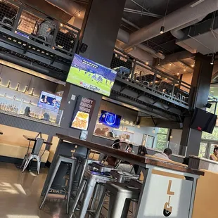 Bar area and upstairs
