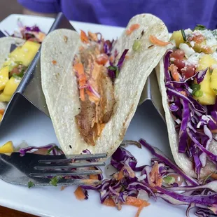 Tilapia tacos: ALL cabbage, very very little meat