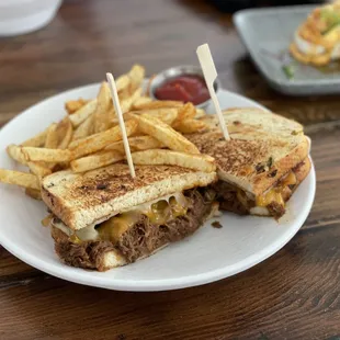 Korean Short Rib w/caramelized kimchi Grilled Cheese! The bomb!