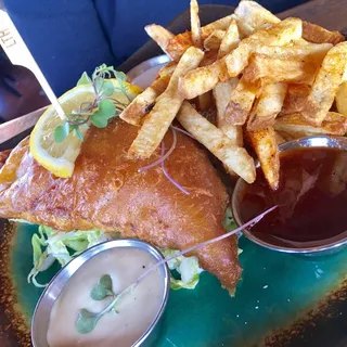 Lunch Tempura Snapper Fish & Chips