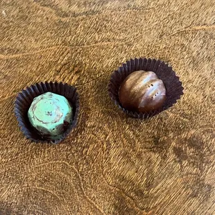 Key Lime and Sea salt caramel truffles