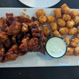 Chicken chucks and tater tots