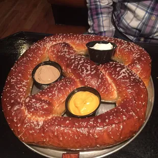 Insanely huge pretzel!! Delicious!