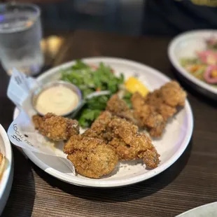 Fried oysters