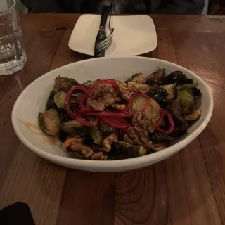 HONEY ROASTED BRUSSEL SPROUTS