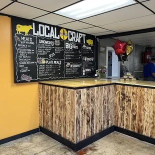 Menu and Ordering counter