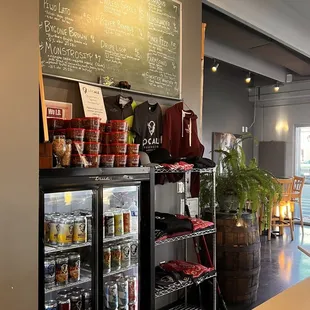 a view of the bar area