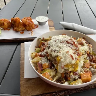 Sweet Potatoes Brussels Sprout Bowl