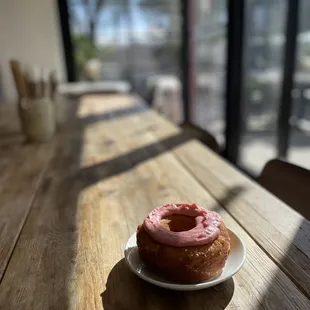 Strawberry cronut