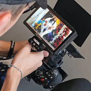 Music video at Locale Studios, a private event venue in Old Town Newhall on Main Street