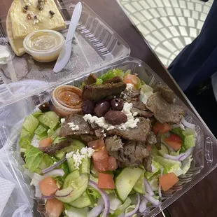 19. Greek Gyros Salad (Spicy)