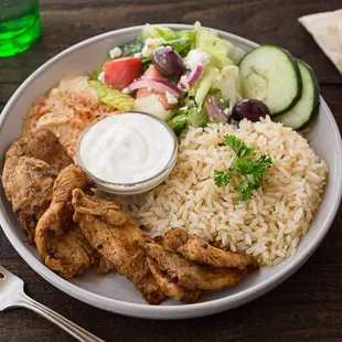 Chicken Gyros Platter (catering style)