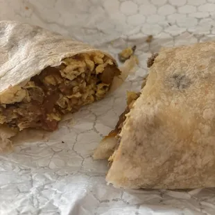 Green chile burrito