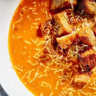 House-made tomato bisque with fresh parmesan and house-made crutons