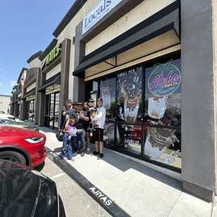 outside