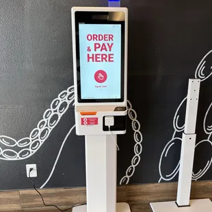 the ordering kiosk