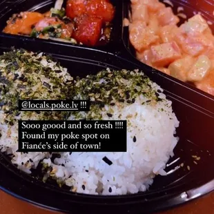 Spicy ahi , salmon furikake, spicy masaho ahi, creamy ahi avocado
