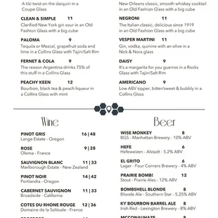 Menu - Front
