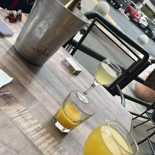 Bottomless Mimosas on the patio